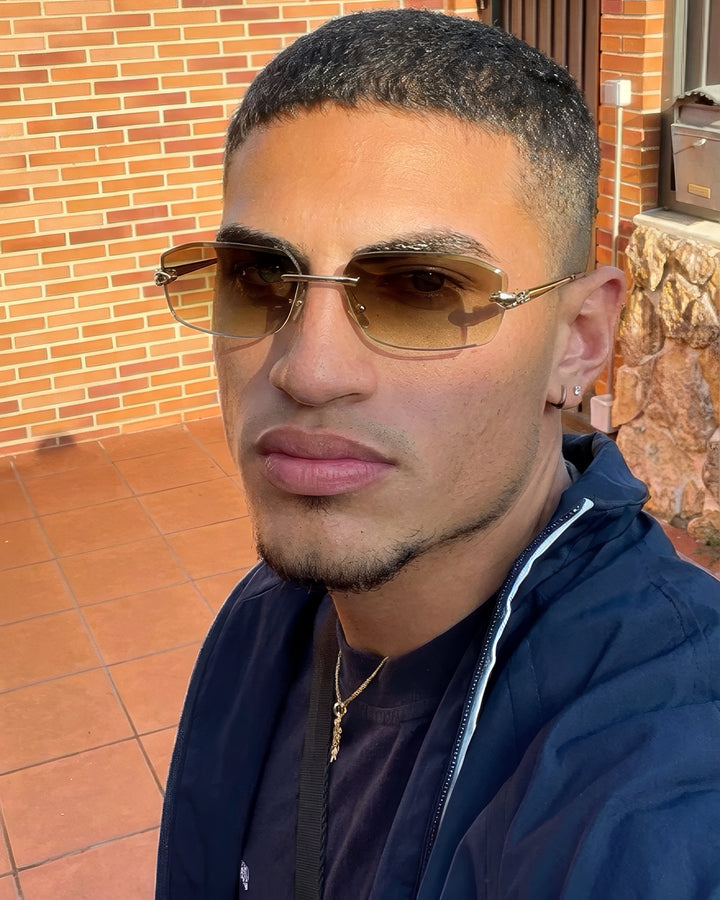 CORTEZ Gold Kahve Çerçevesiz Güneş Gözlüğü