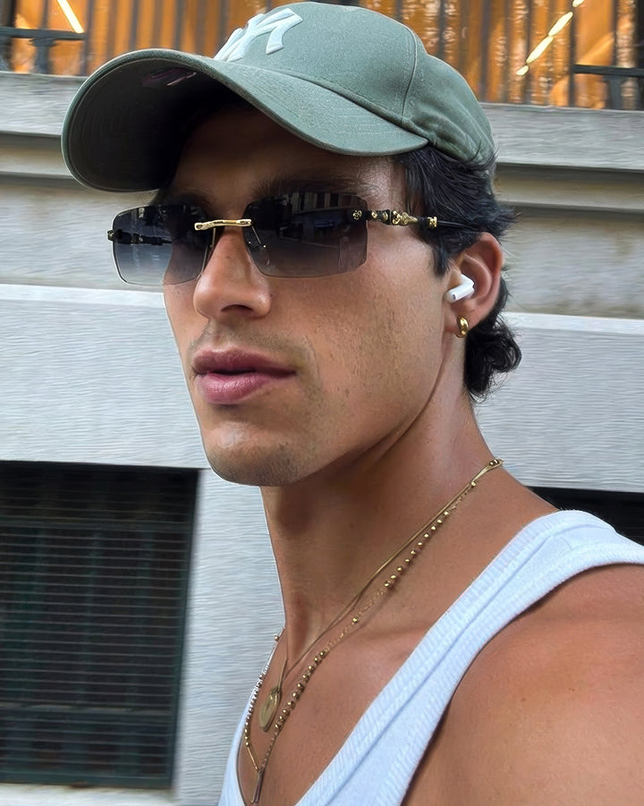 CRONEL Siyah Çerçevesiz Güneş Gözlüğü