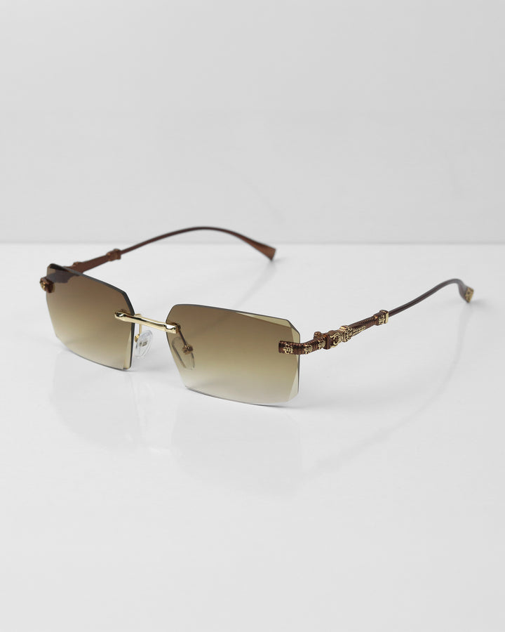 CRONEL Bronz Kahve Çerçevesiz Güneş Gözlüğü