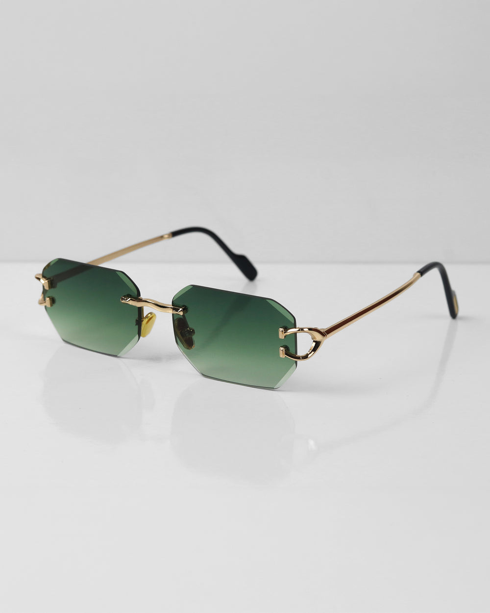 GENTE Gold Yeşil Çerçevesiz Güneş Gözlüğü