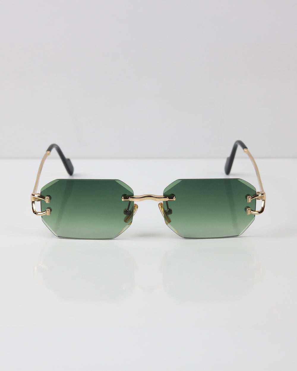 GENTE Gold Yeşil Çerçevesiz Güneş Gözlüğü