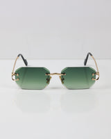 GENTE Gold Yeşil Çerçevesiz Güneş Gözlüğü