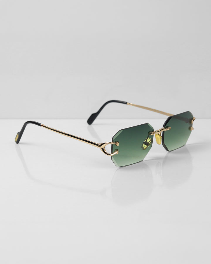 GENTE Gold Yeşil Çerçevesiz Güneş Gözlüğü