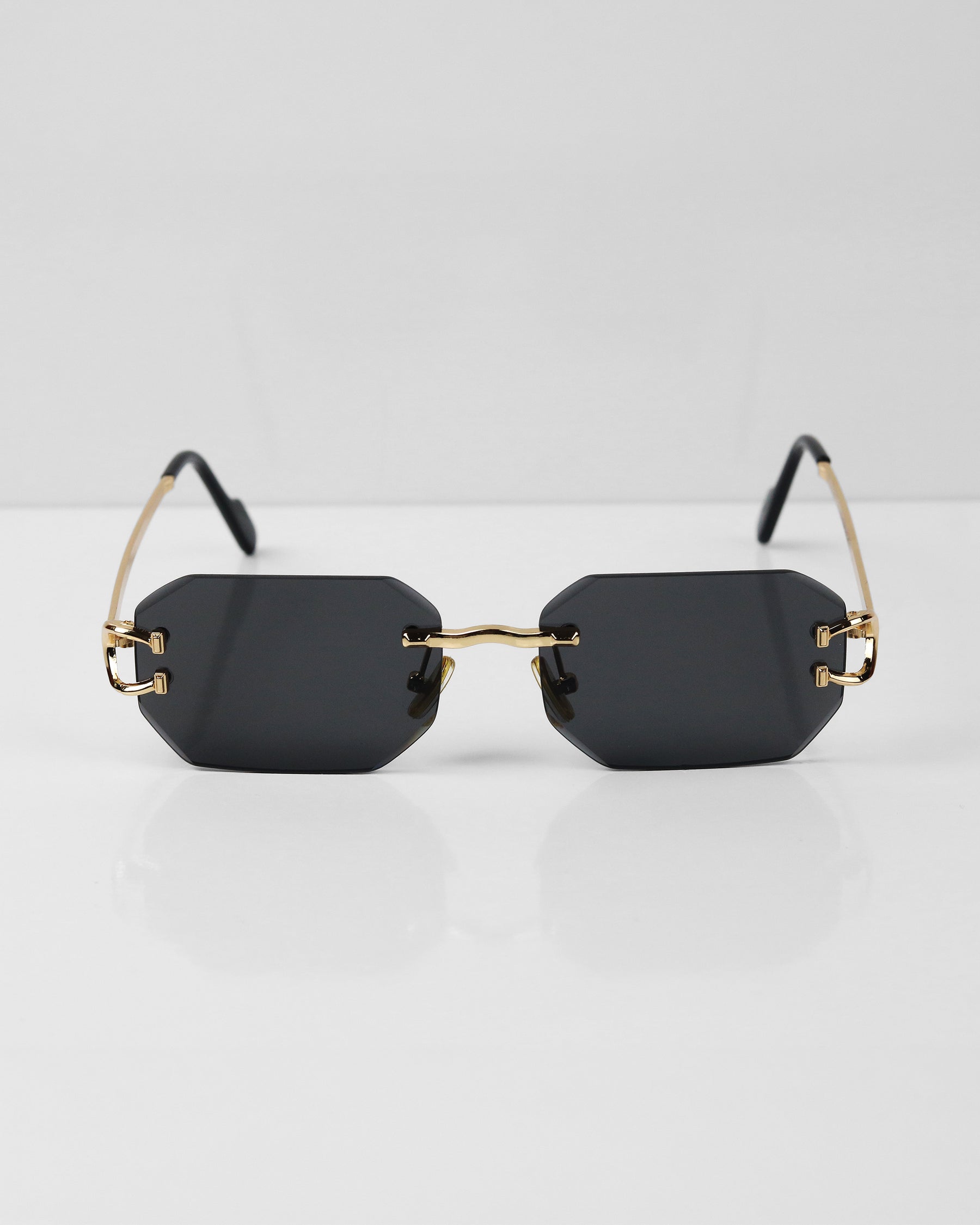 GENTE Gold Siyah Çerçevesiz Güneş Gözlüğü