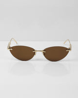 SELFIE Gold Kahve Çerçevesiz Güneş Gözlüğü