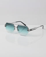MAYBE Gümüş Mavi Çerçevesiz Güneş Gözlüğü