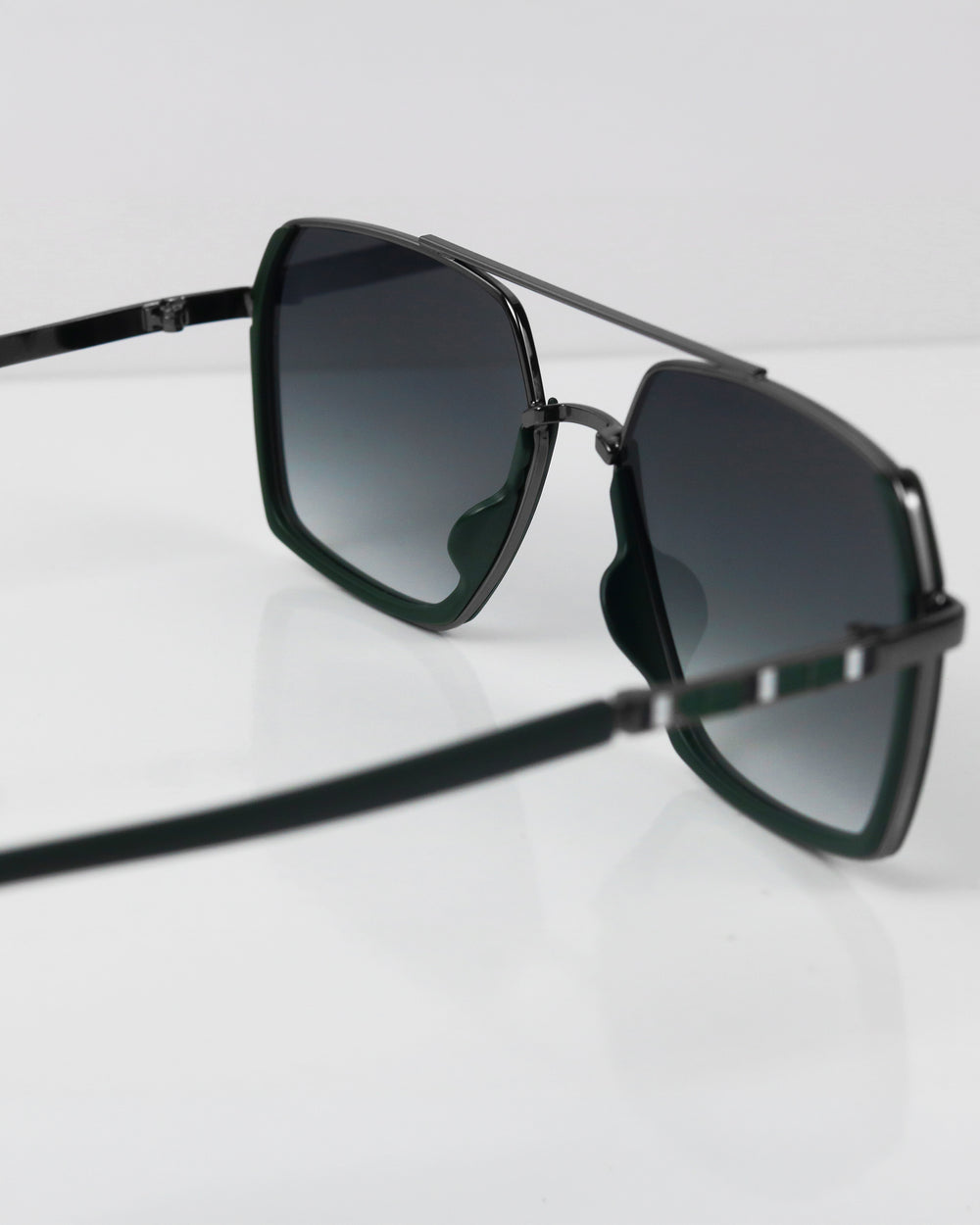SHAIN Yeşil Çelik Güneş Gözlüğü