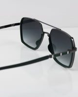 SHAIN Yeşil Çelik Güneş Gözlüğü