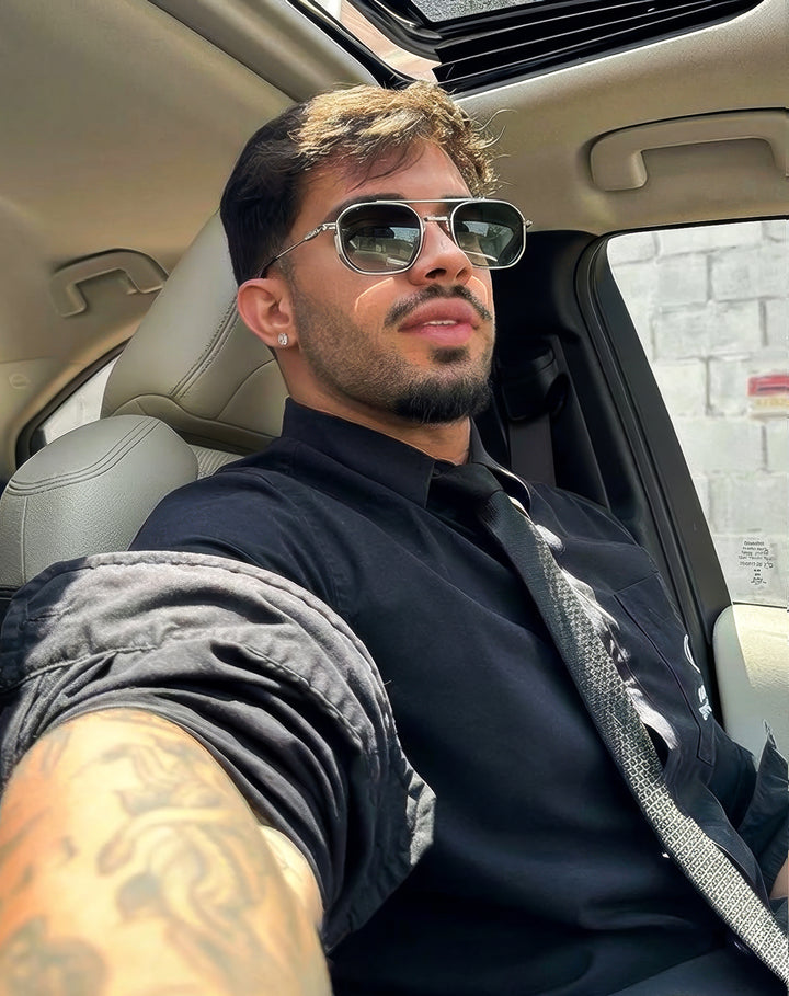 KARTEL Silver Yeşil Güneş Gözlüğü