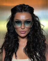 MAYBE Gümüş Mavi Çerçevesiz Güneş Gözlüğü