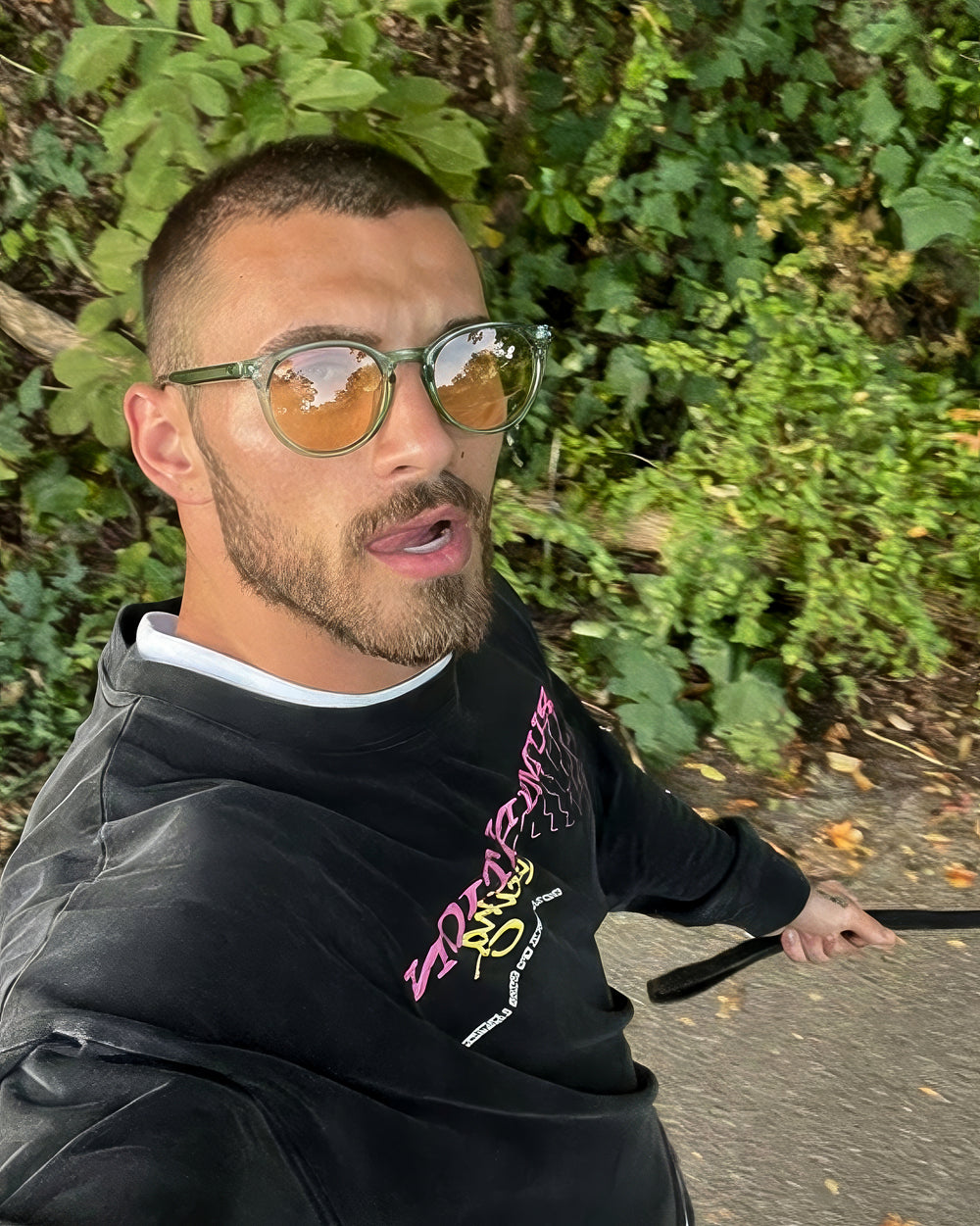 ROBIN Yeşil Turuncu Kemik Güneş Gözlüğü